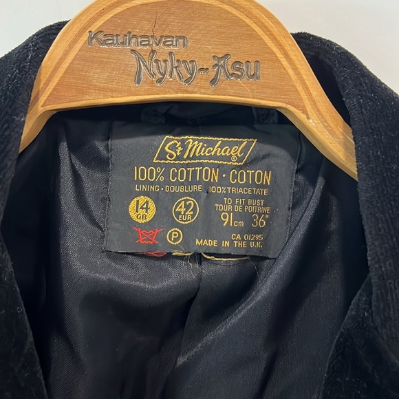 Vintage suede like blazer jacket size 14 - Picture 5 of 9